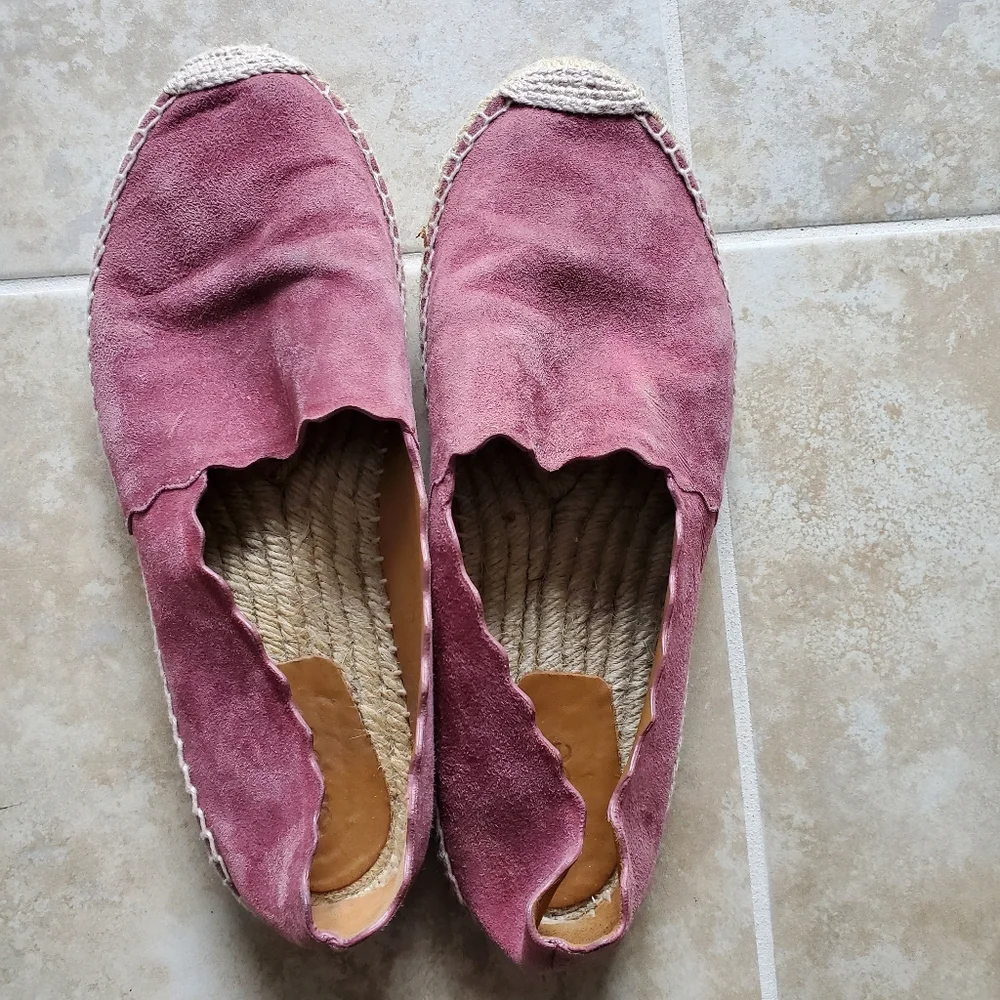 Chloé Lauren Suade Espadrilles, Size 7.5